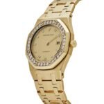 Audemars Piguet Royal Oak 14587/708BA Yellow Gold Champagne Diamond Bezel Diamond Dial (1994)