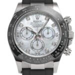 Rolex Cosmograph Daytona 116519LN-0026 White Mother of Pearl Dial Diamond Dial Oysterflex Strap