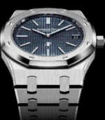 Audemars Piguet Oak Jumbo Extra-Thin Stainless Steel Blue dial Watch 15202ST.OO.1240ST.01