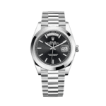 Rolex Day-Date 228206 Platinum Black Dial