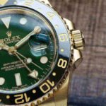 Rolex GMT Master II 116718 LN 40mm Yellow Gold Stainless Steel Automatic Green Dial