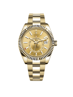 Rolex Sky-Dweller 326938 Yellow Gold Champagne Dial