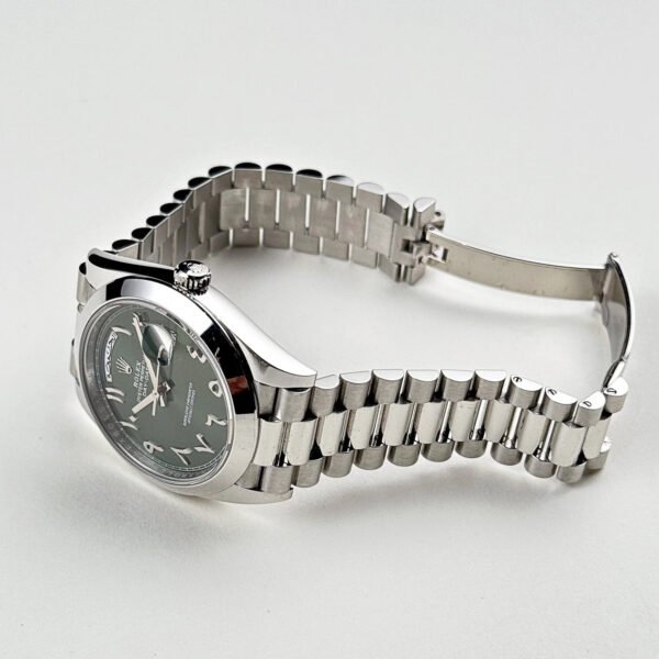 Rolex Day-Date 228206 Platinum Olive Green Arabic Dial (2021)