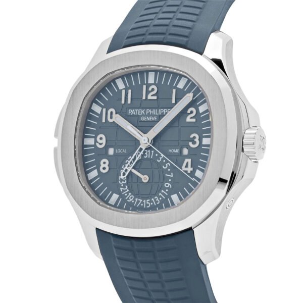 Patek Philippe Aquanaut 5164G-001 'Travel Time' White Gold Blue-Gray Dial