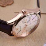 Rolex Cellini Date Silver Guilloche Dial Men's Watch 50515