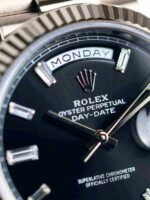 Rolex Day-Date 228239-0005 White Gold Black Diamond Dial