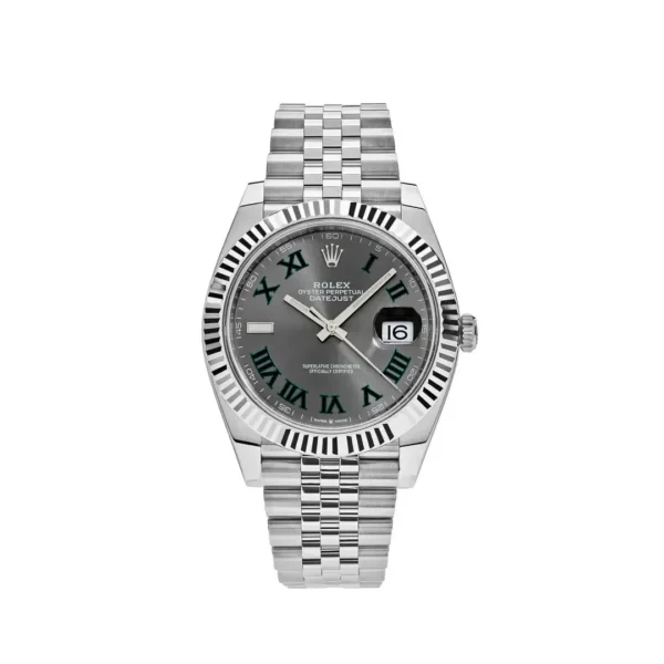 Rolex Datejust 126334-0022 'Wimbledon' Stainless Steel Slate Dial Jubilee (2023)