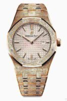 Audemars Piguet Oak Frosted Gold Silver dial, 33mm, 18k Rose gold, 67653OR.GG.1263OR.01