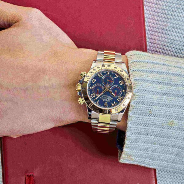 Rolex Cosmograph Daytona 116523-0045 Stainless Steel and Yellow Gold Blue Dial