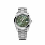 Rolex Day-Date 228206 Platinum Olive Green Arabic Dial (2021)