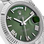 Rolex Day-Date 228239 White Gold Olive Dial