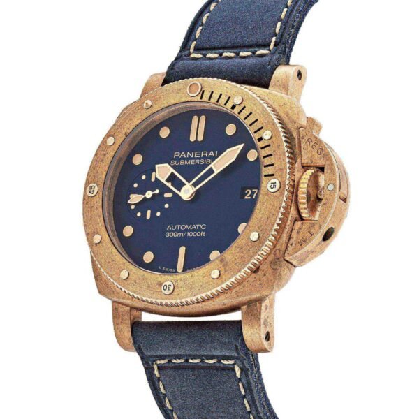 Panerai Submersible Bronzo Blu Abisso PAM01074 Brushed Bronze Blue Dial