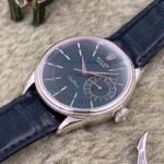Rolex Cellini Date White Gold Blue Dial Mens Watch 50519-L