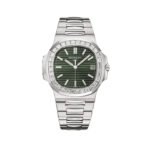Patek Philippe Nautilus 5711/1300A Stainless Steel Green Dial Diamond Bezel