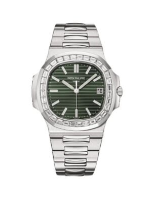 Patek Philippe Nautilus 5711/1300A Stainless Steel Green Dial Diamond Bezel
