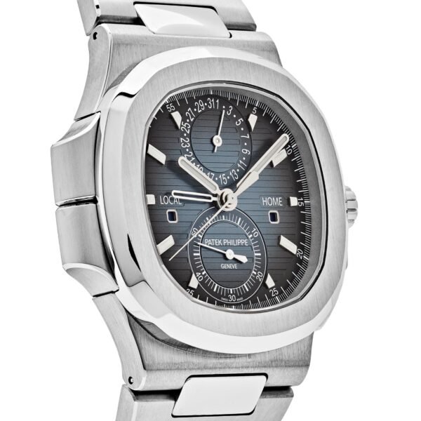 Patek Philippe Nautilus 5990/1A-011 'Travel Time' Flyback Chronograph Stainless Steel Blue Dial (2024)