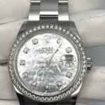 Rolex Datejust 126284RBR-0012 Stainless Steel White Gold Mother of Pearl Dial