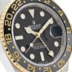 Rolex GMT-Master II 126713GRNR Stainless Steel Yellow Gold Black Dial Jubilee