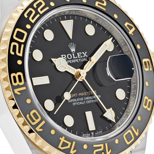 Rolex GMT-Master II 126713GRNR Stainless Steel Yellow Gold Black Dial Jubilee