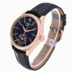 Rolex Cellini Dual Time Rose Gold Automatic Mens Watch 50525-L