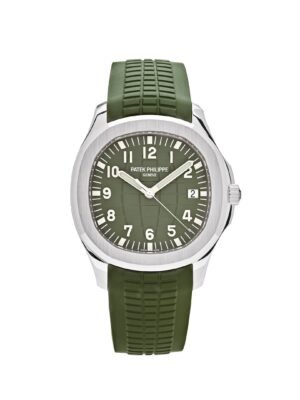 Patek Philippe Aquanaut 5168G-010 'Jumbo' White Gold Khaki Green (2024)