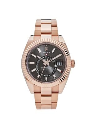 Rolex Sky-Dweller 326935 Rose Gold Rhodium Slate Grey Dial