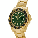 Rolex GMT Master II 116718 LN 40mm Yellow Gold Stainless Steel Automatic Green Dial