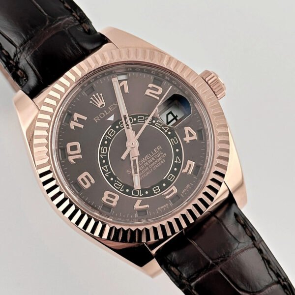 Rolex Sky-Dweller 326135 Rose Gold Chocolate Dial