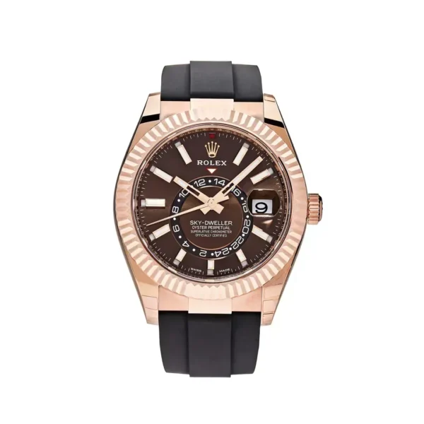 Rolex Sky-Dweller 326235-0005 Rose Gold Brown Dial
