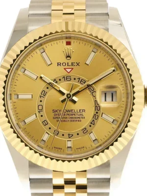 Rolex Sky-Dweller 326933-0004 42mm Stainless Steel Yellow Gold Dial