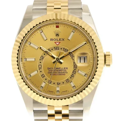Rolex Sky-Dweller 326933-0004 42mm Stainless Steel Yellow Gold Dial