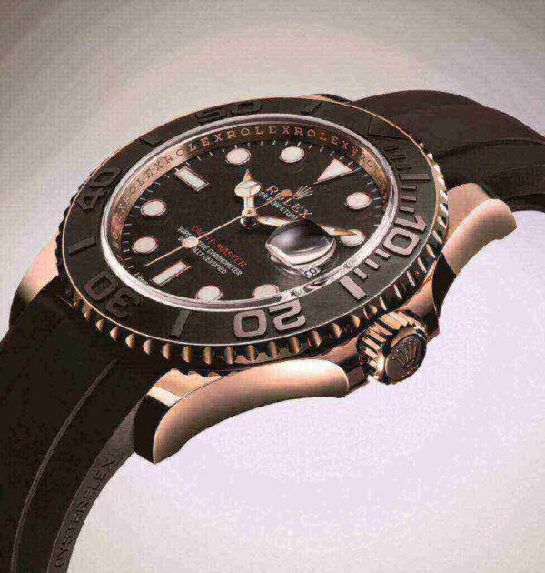 Rolex Yacht-Master 116655 Black 40mm Automatic Black Dial 18 ct Everose Gold