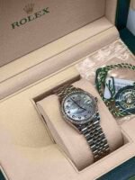 Rolex Datejust 126284RBR-0012 Stainless Steel White Gold Mother of Pearl Dial