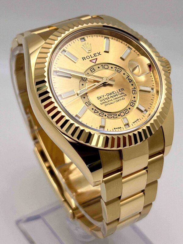 Rolex Sky-Dweller 326938 Yellow Gold Champagne Dial