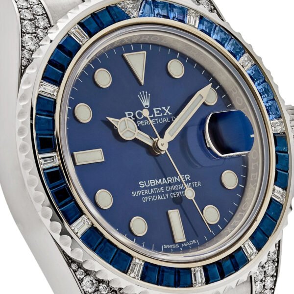 Rolex Submariner Date 116659SABR White Gold Blue Dial Sapphire Diamond Bezel
