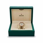 Rolex Daytona 116578SACO Yellow Gold Sapphire Bezel Mother Of Pearl Dial