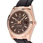 Rolex Sky-Dweller 326235 Rose Gold Brown Chocolate Dial Oysterflex