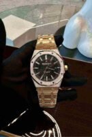 Audemars Piguet Oak Selfwinding Automatic 41MM Black Dial Watch 15400OR.OO.1220OR.01