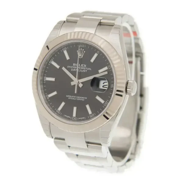 Rolex Oyster Perpetual Datejust 126334-0017 41mm Stainless Steel Fluted / Oyster / Black