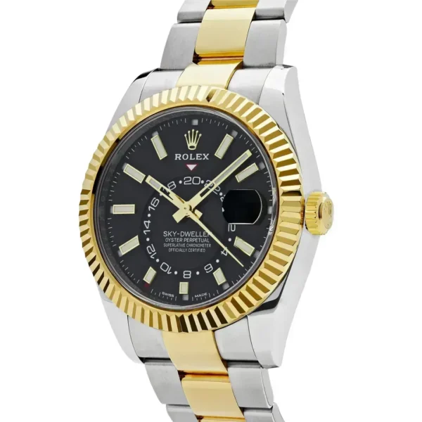 Rolex Sky-Dweller 326933-0002 Stainless Steel Yellow Gold Black Dial (2020)