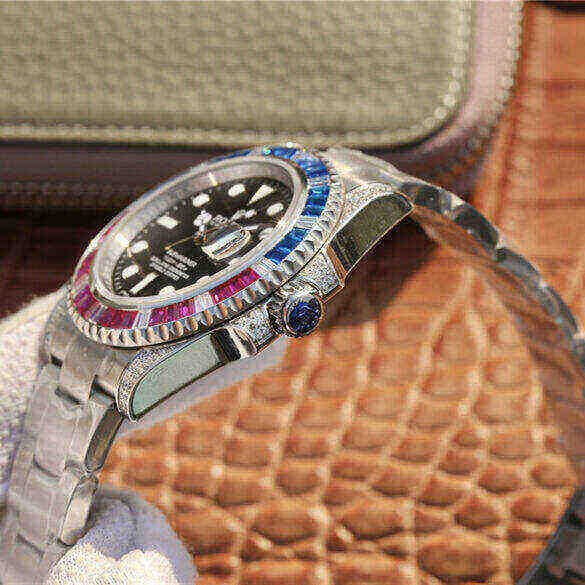 Rolex Submariner M126610LN-0007 Silver Blue/Red Diamond