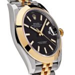 Rolex Datejust 126303 Stainless Steel Yellow Gold Black Dial Jubilee