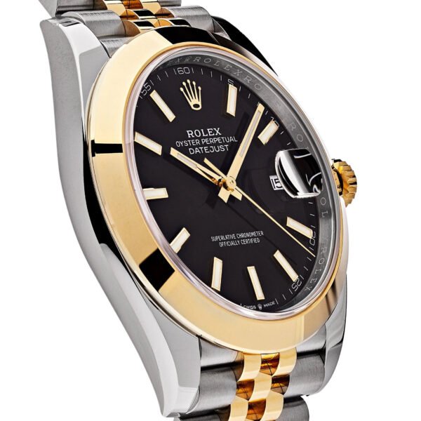 Rolex Datejust 126303 Stainless Steel Yellow Gold Black Dial Jubilee