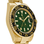 Rolex GMT Master II 116718 LN 40mm Yellow Gold Stainless Steel Automatic Green Dial