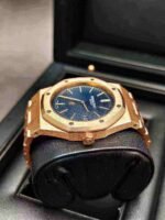 Audemars Piguet Oak Jumbo Extra-thin 39mm Blue dial Yellow Gold Watch 15202BA.OO.1240BA.01