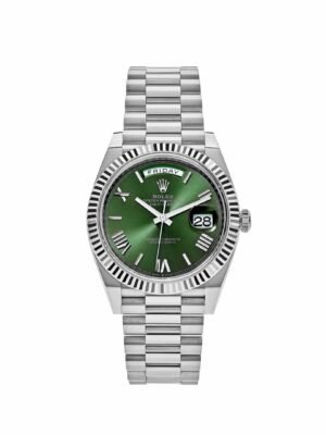 Rolex Day-Date 228239 White Gold Olive Dial