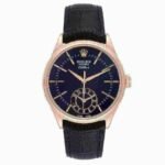 Rolex Cellini Dual Time Rose Gold Automatic Mens Watch 50525-L
