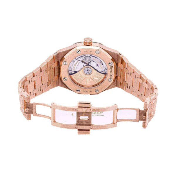Audemars Piguet Oak Frosted Gold, Rose dial, 37mm, 18k Rose gold, 15454OR.GG.1259OR.03