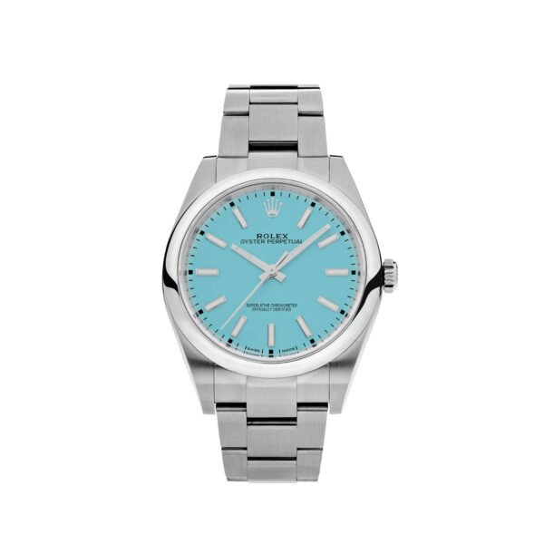 Rolex Oyster Perpetual 124300 Stainless Steel Tiffany Blue Turquoise Dial