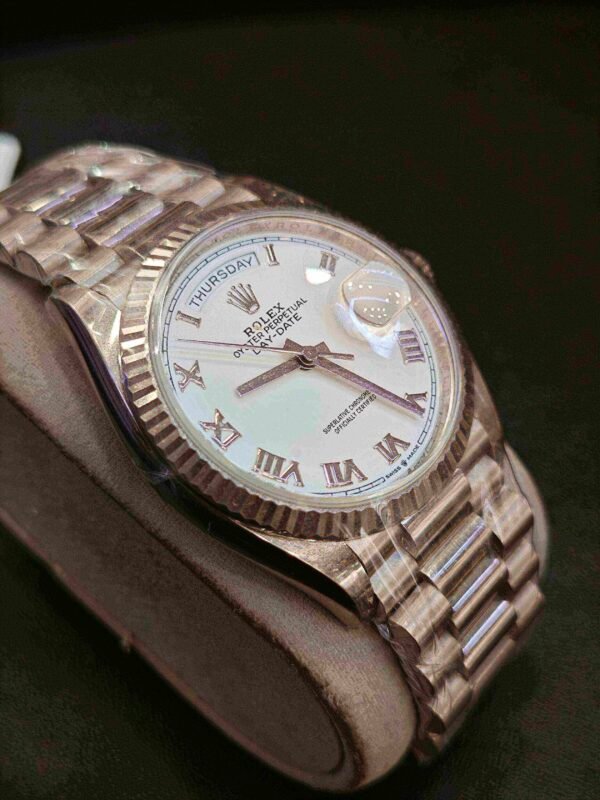 Rolex Day-Date 128239-0059 White Gold White Dial